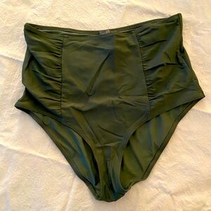 Aerie high waist ruched bikini bottom